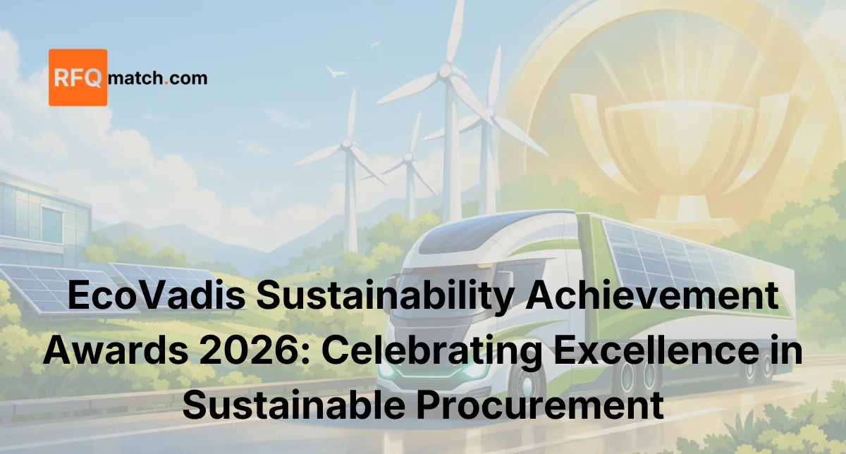 EcoVadis Sustainability Achievement Awards 2026: Celebrating Excellence in Sustainable Procurement