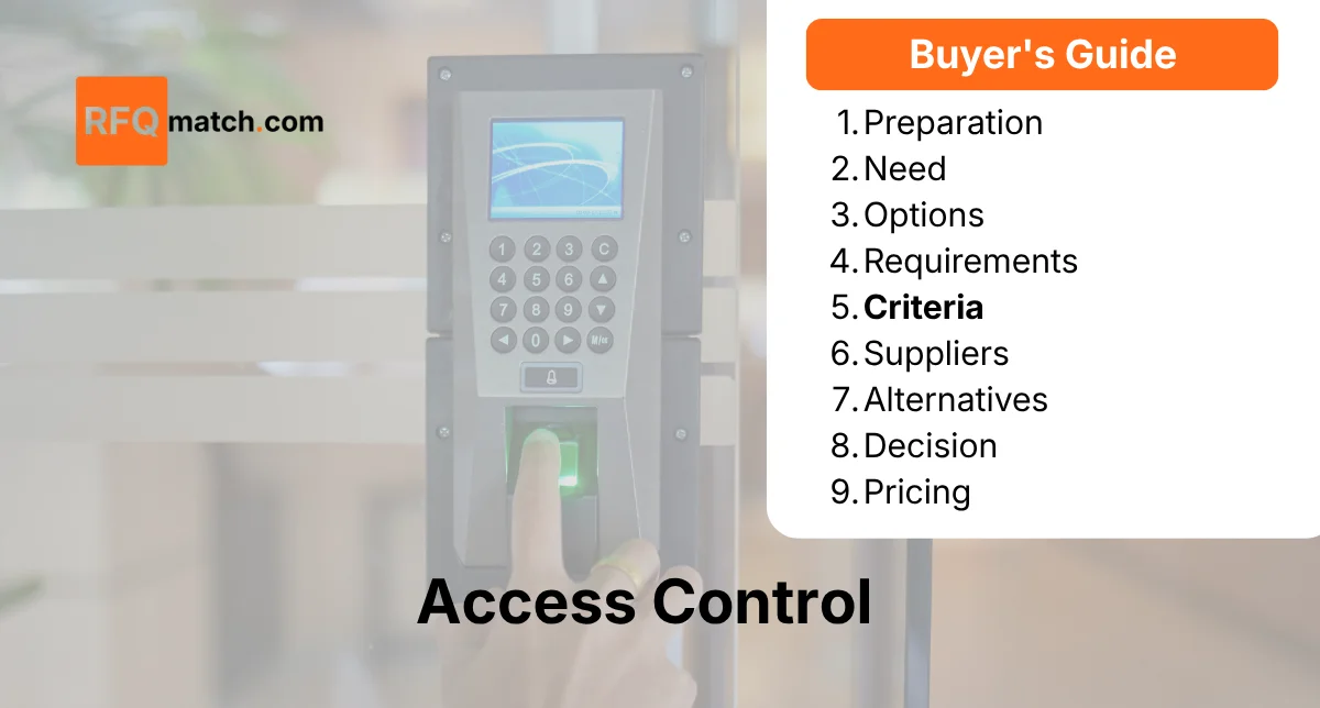 Evaluation Framework for Access Control: Comprehensive Buyer's Guide