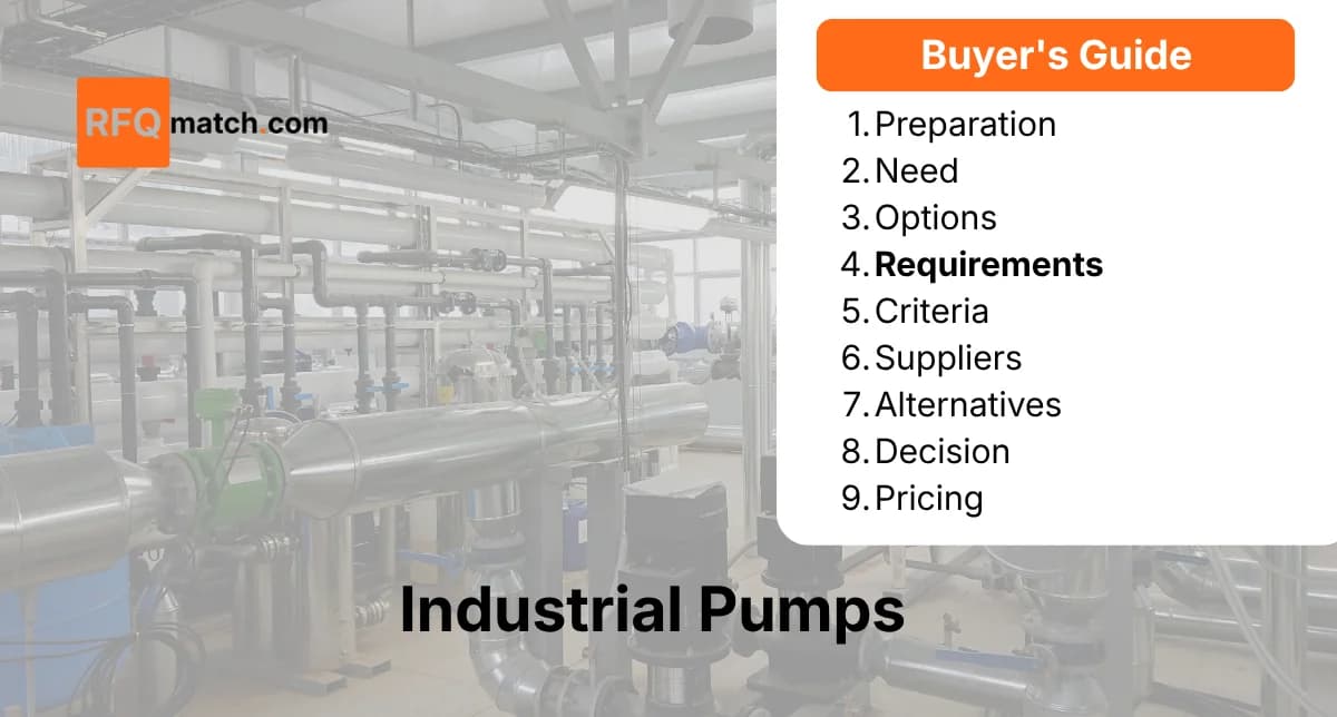 Pumps RFQ Checklist: Everything You Need Before Sourcing