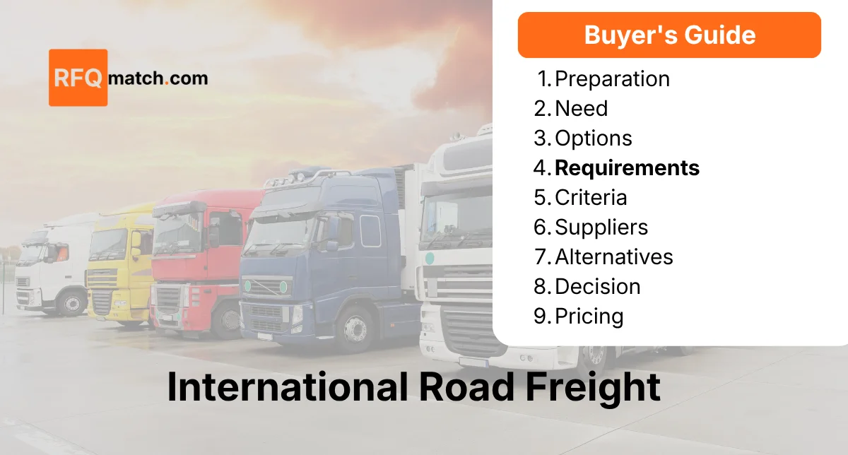 International Road Freight RFQ Checklist: Essential Preparation for Effective Procurement