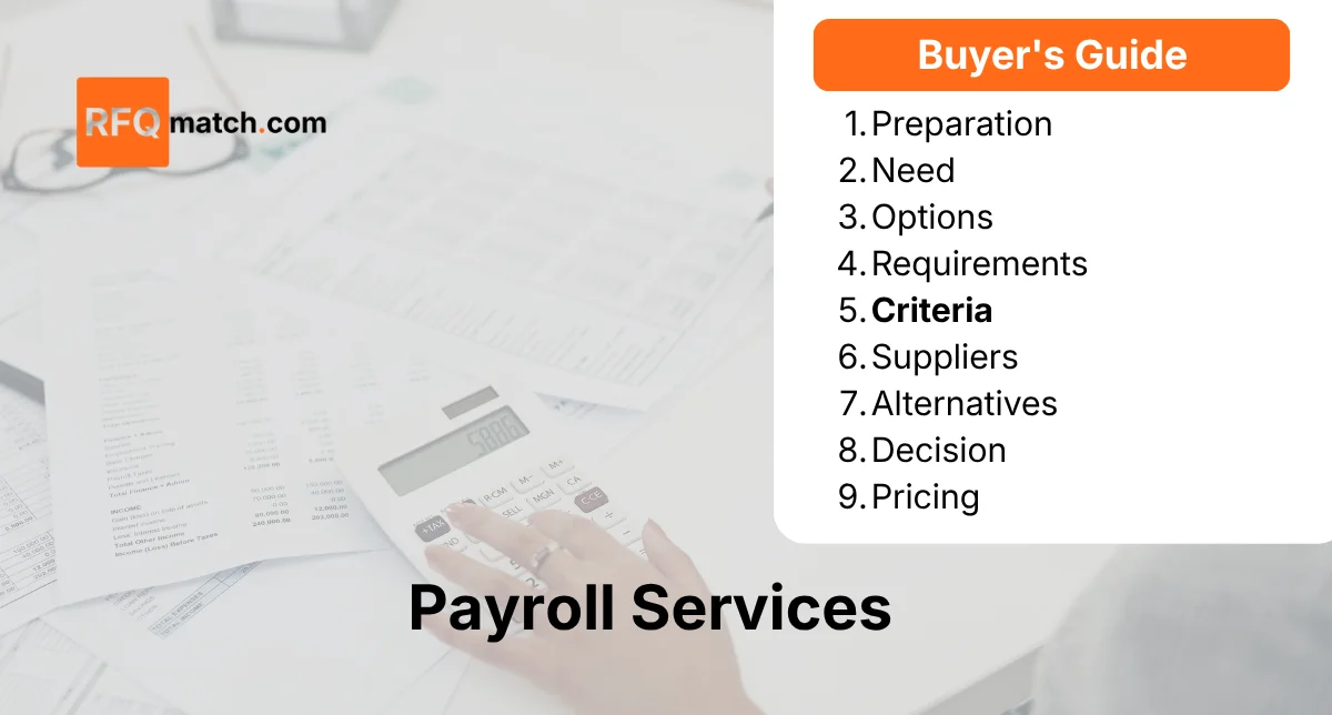Comprehensive Payroll Services Evaluation Framework