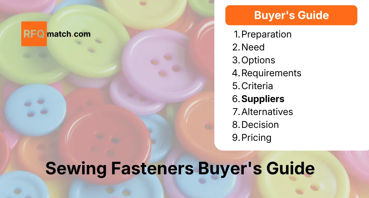 Evaluating Sewing Fastener Suppliers: The Scoring System That Works